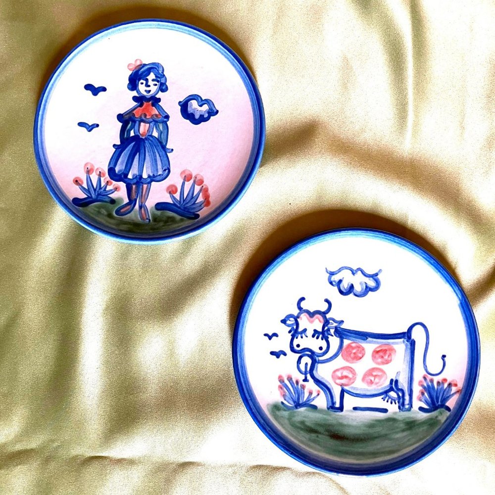 Vintage M.A. Hadley Plates 6"